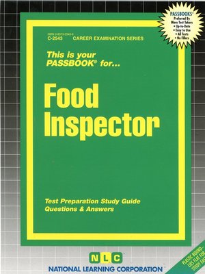 cover image of Food Inspector